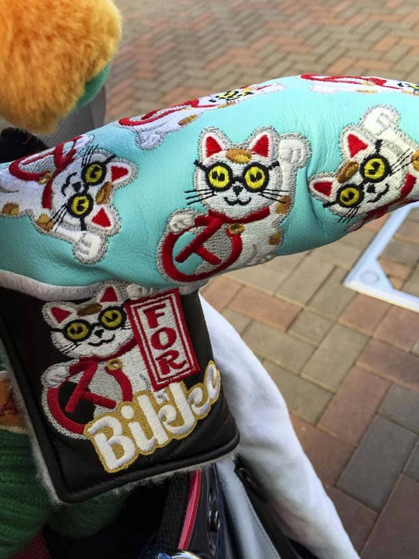 Bikke's lucky custom Circle T headcover.