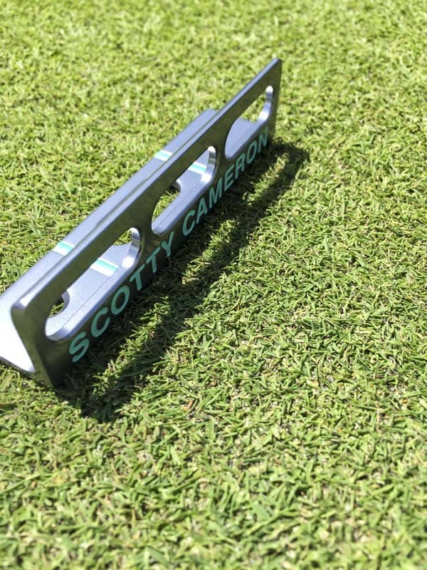 One half of Scotty's putting path tool.