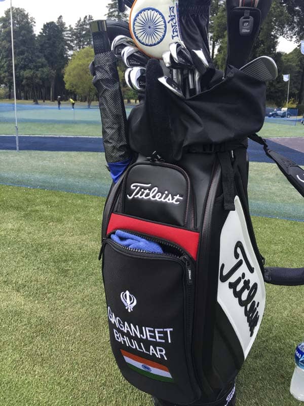 Staff Bag of Titleist Brand Ambassador Gaganjeet Bhullar
