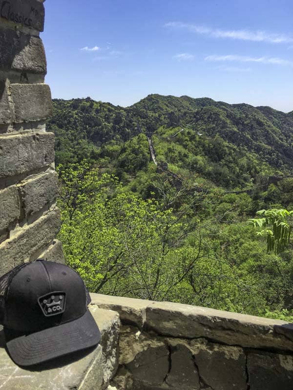 Cameron & Co. hanging out on The Great Wall of China.