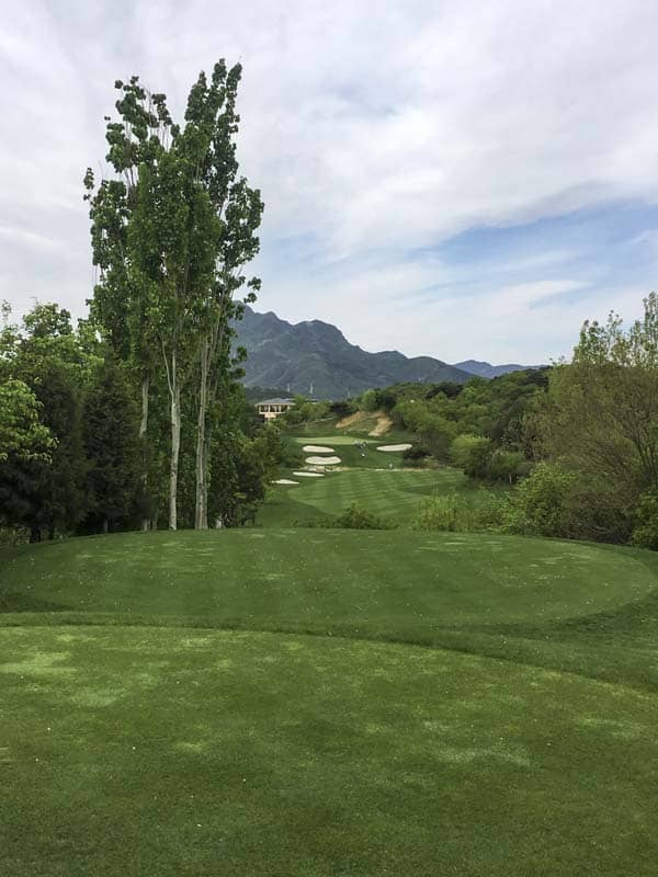 Tee to green at Topwin Golf & CC in Beijing, China.