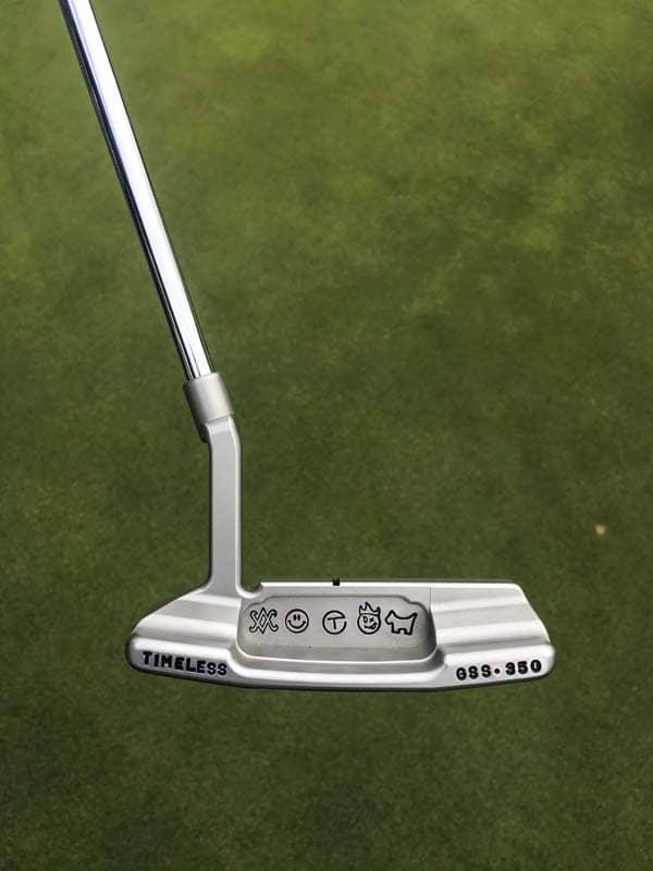 Hand-stamped Newport 2 GSS Tour putter at the Volva China Open.