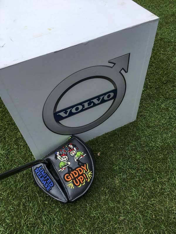 Our Custom Shop Limited Release Giddy Up! headcover in China.