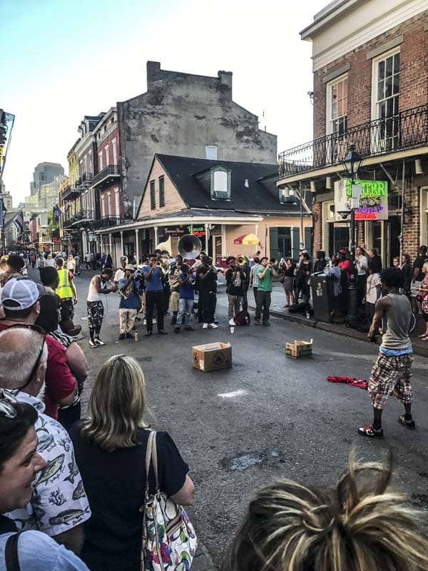 The streets are filled with music here in New Orleans.
