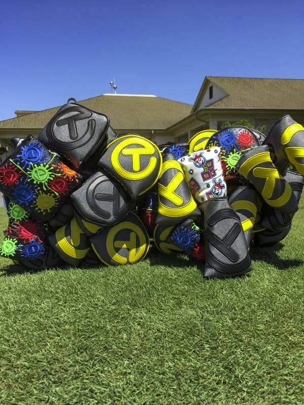 Circle T headcovers always brighten up the green.