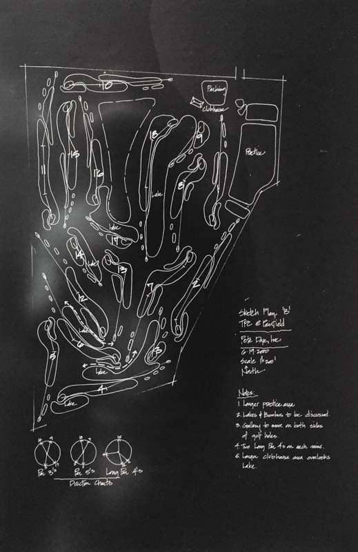 Cool course layout sketch.