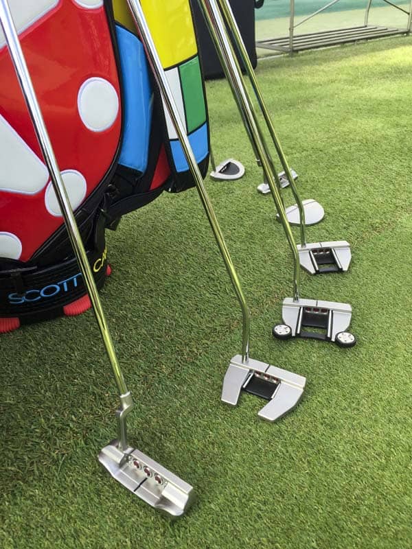 New staff bag and Tour putters ready to go in Japan.