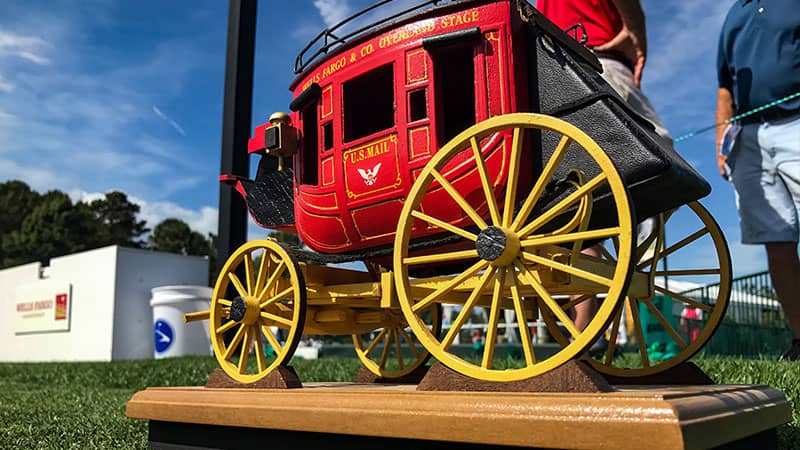 The famous Wells Fargo stagecoach.