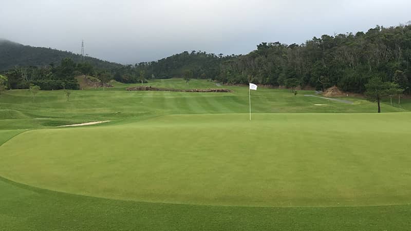 The scene at Japan's Kanehide Kise Country Club.