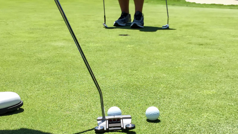 Futura T6M on the practice green at TPC Four Seasons Las Colinas, Irving, Texas.