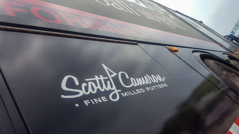 The Titleist Tour Support Vehicle onsite at this week's Korean Tour event.