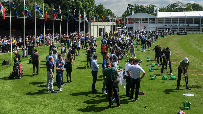 Busy scene in Surrey for the BMW PGA Championship.