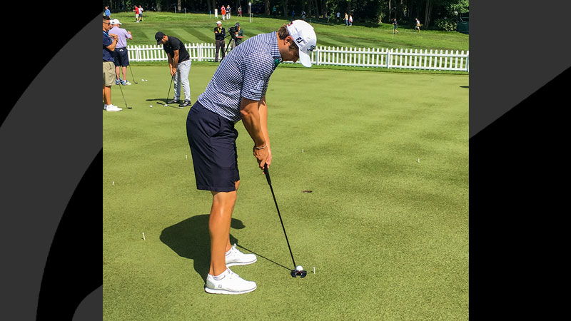 Peter Uihlein with a Futura T5W 1.5 prototype.
