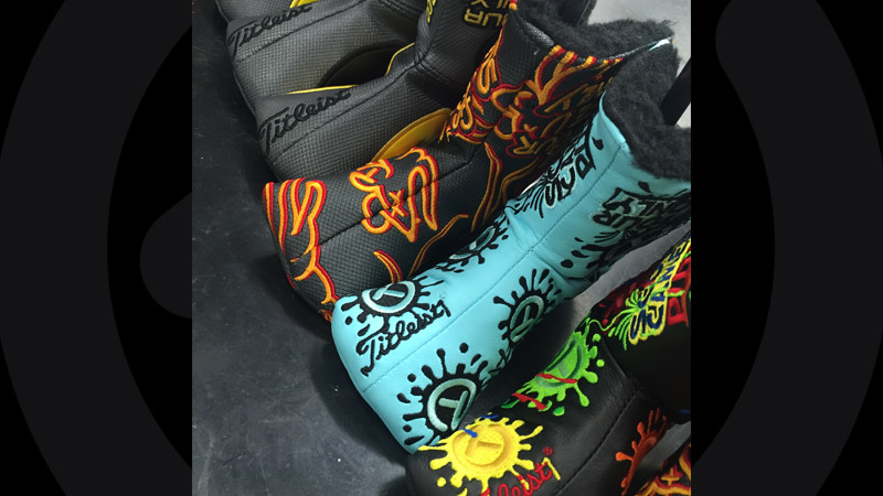 Tour headcovers in the TTSV in Japan.