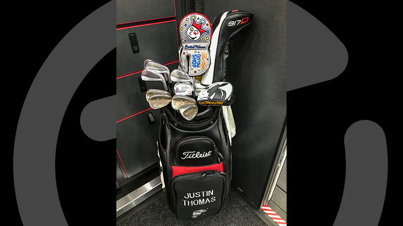 Justin Thomas gave his Jackpot Johnny headcover the week off for Scotty's new Circle T Cowcover.