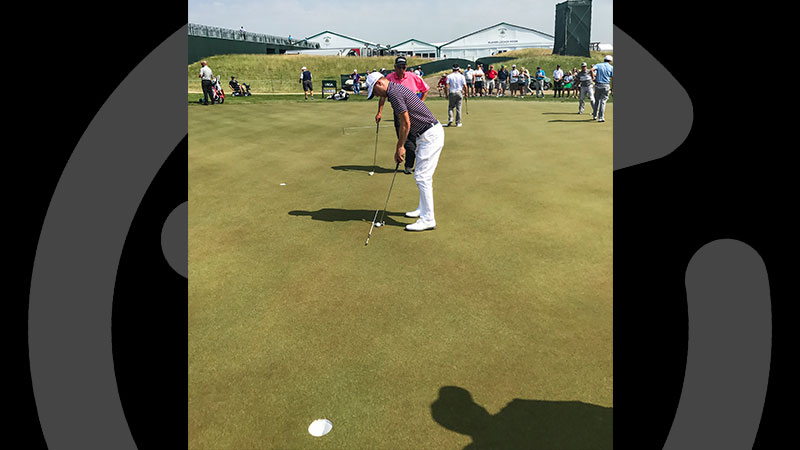 Justin Thomas, drilling.