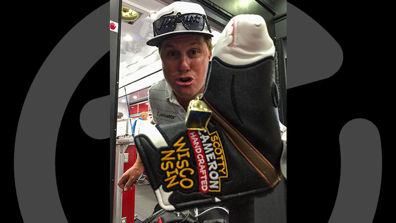 Moooooove over, Charley's old headcover. Now there's something meatier.