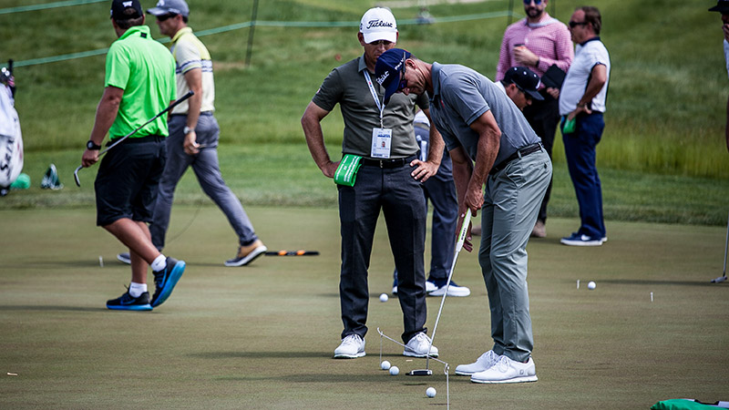 Adam Scott getting in some practice with his Rev X10 Xperimental Prototype.