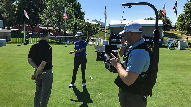 Our Titleist crew getting the shot near D.C.