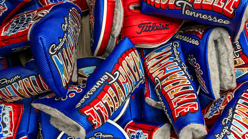 These versions of our Greetings from Nashville headcover were only available on Tour.