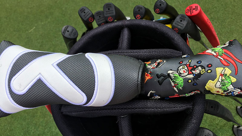Custom Shop Limited Giddy Up! and a white Industrial Circle T headcover.