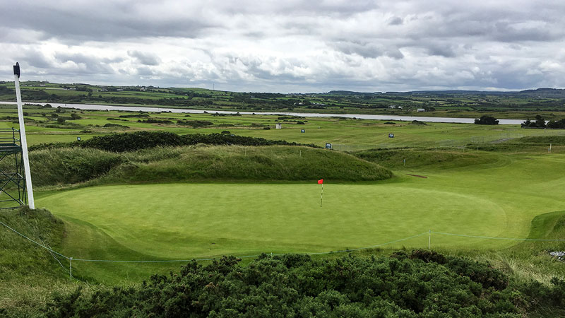 Checking the scene from the Dubai Duty Free Irish Open.