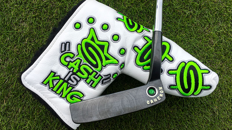 Del Mar 3.5 Prototype with our Custom Shop Cash is King headcover.