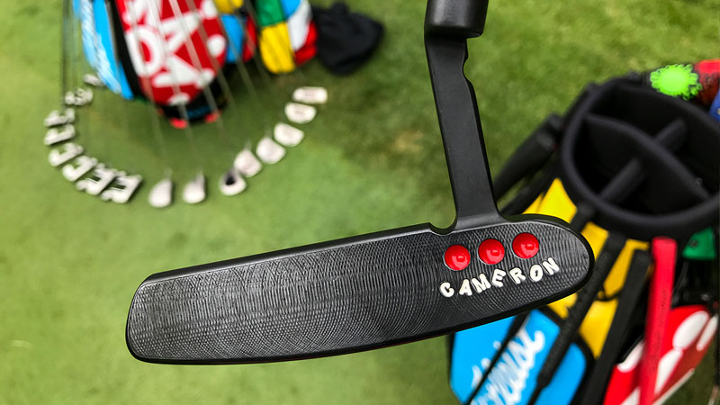 Newport Tour putter with Scotty's classic milled Cherry Dots.