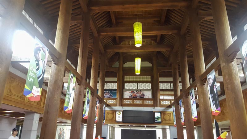 The clubhouse at the Seokyung Tani Country Club.