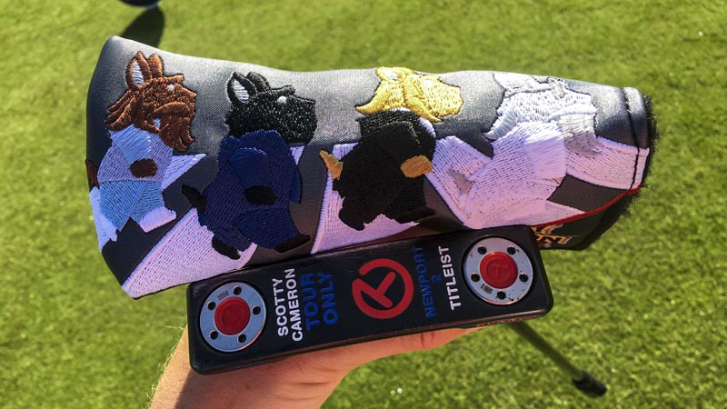 Our Circle T Scotty Road headcover at Royal Birkdale.