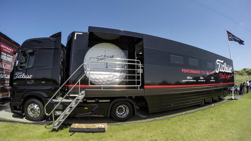 Our Titleist Tour Support Vehicle at Royal Birkdale.