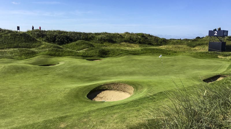 Number 2 is protected on all sides by pot bunkers.