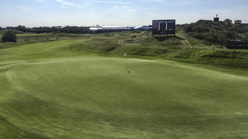 Let's see how inviting this green is in some weather come the weekend.