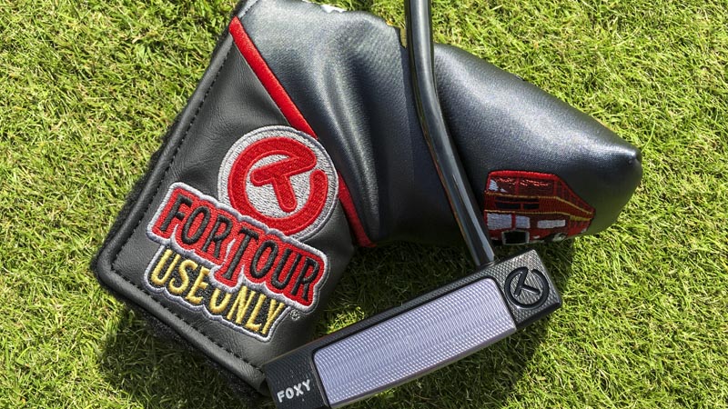 Our Circle T Scotty Road headcover, given to loyal Scotty Cameron putter players at the Open Championship.