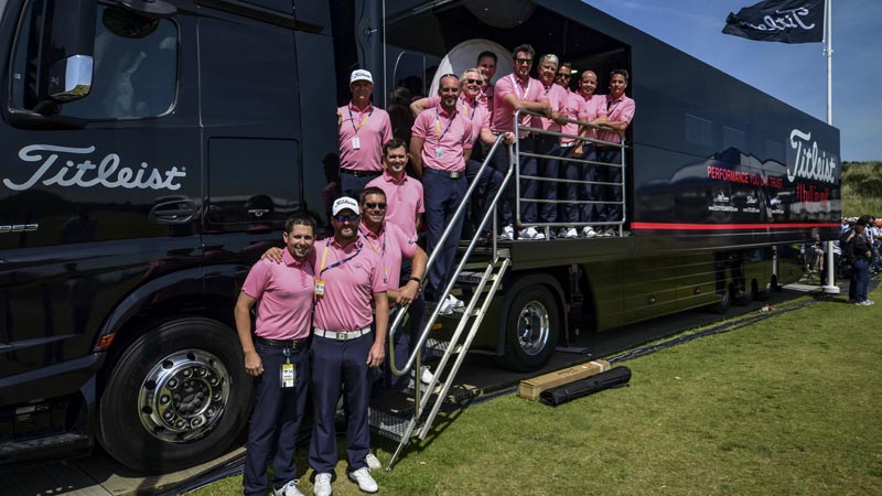 The Titleist tour reps working hard to make sure our players have the best of best for their game.