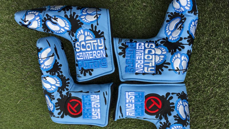These Circle T headcovers will be given to loyal Scotty Cameron putter players at this week's PGA Championship.
