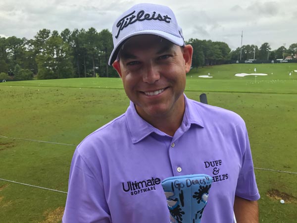 Titleist FPL player and Wake Forest alumnus Bill Haas had some fun with his new Tar Heel Circle T headcover.