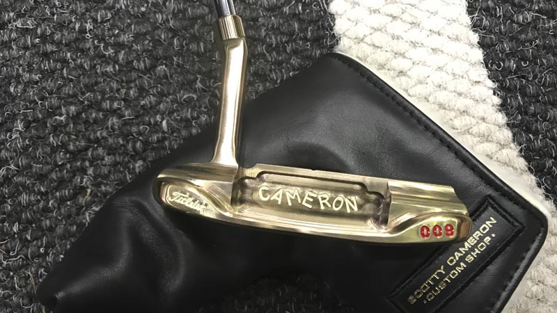 Commemorative putter Scotty made for Jordan Spieth, Champion Golfer of the Year.