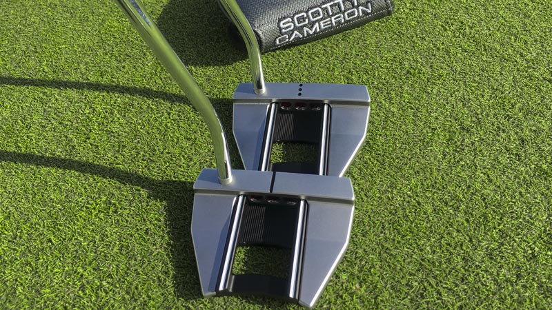 The different sight line setups on our Futura T7M Tour putters.