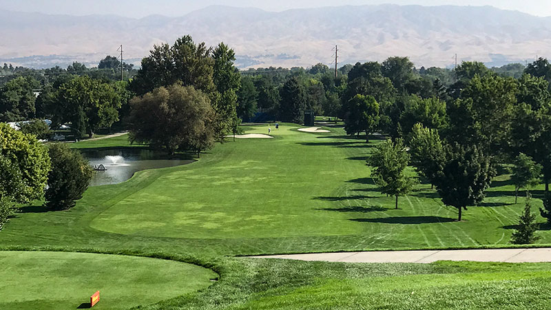 Fairways and greens at Hillcrest CC in Boise, Idaho.