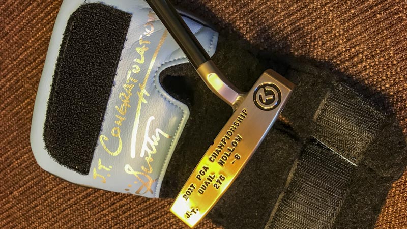 Scotty made Justin Thomas a special Futura X5.5 commemorating his PGA Championship major win.