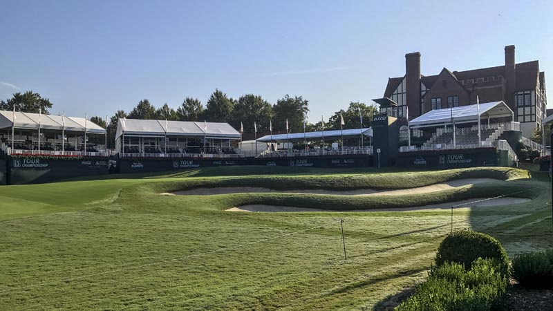 The 18th at East Lake GC in Atlanta.