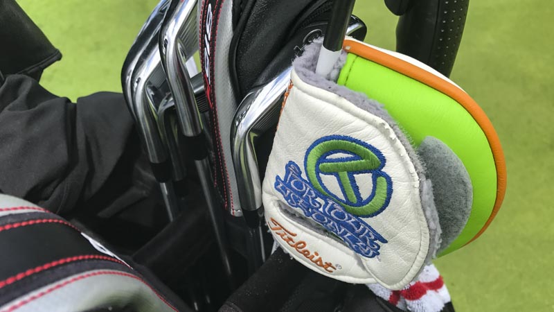 Custom For Tour Use Only headcover for a loyal Scotty Cameron putter player, Gaganjeet Bhullar.