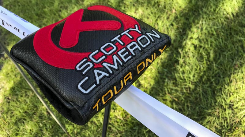 A big, bright Circle T lets them know it's a Tour Only Scotty Cameron putter.