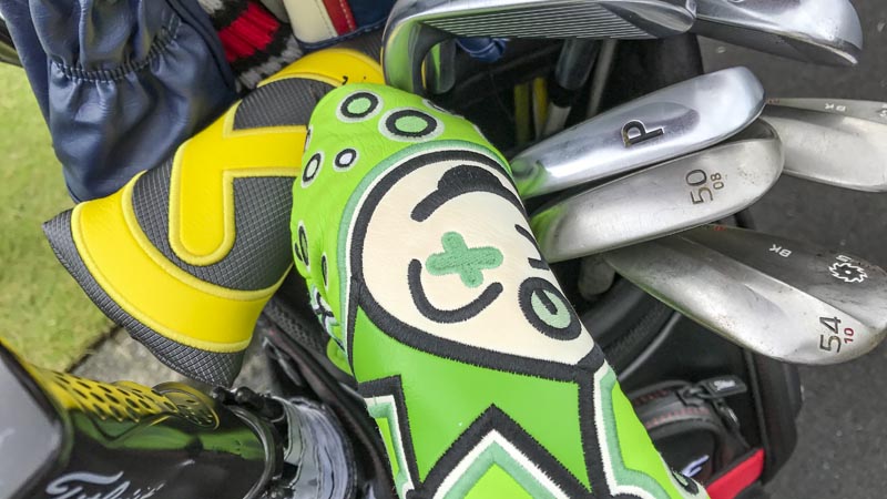 The most colorful headcovers on Tour.