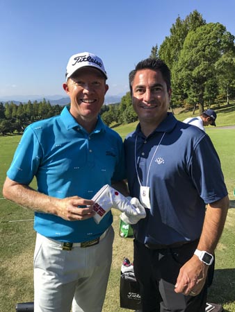 Putter Studio fitting director, Paul, with longtime Titleist FPL player Brad Kennedy.