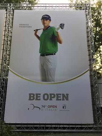 Winner of this year's Nordea Masters, and Italian player, Renato Paratore.