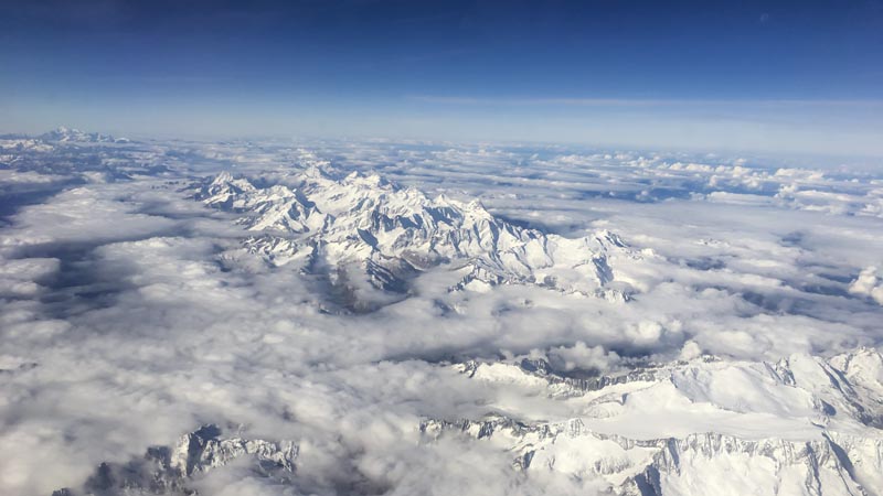 It's already snowing in the Italian Alps.