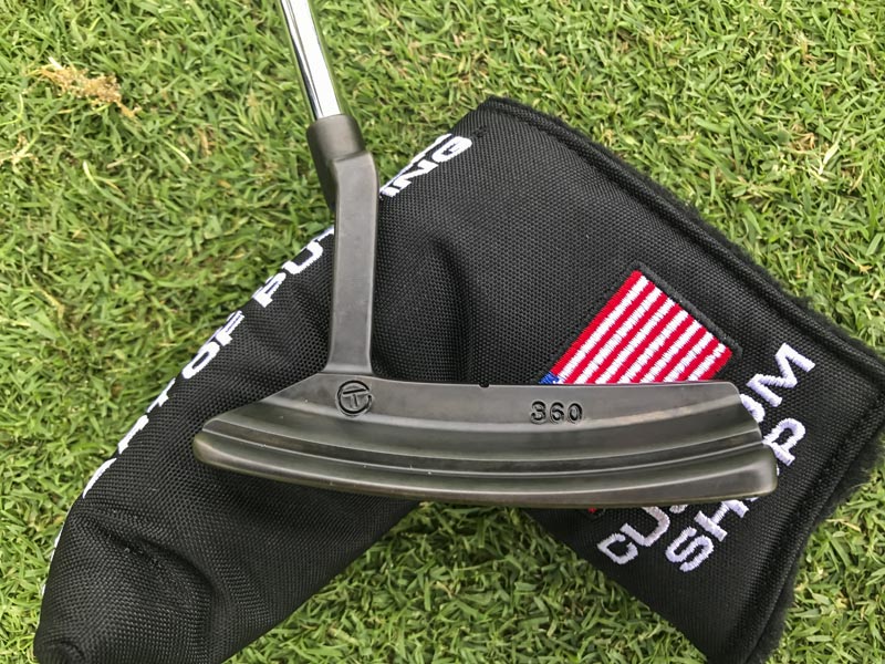 Our Custom Shop U.S. Flag headcover out on Tour with a nice Circa' Bullet Bottom Prototype.