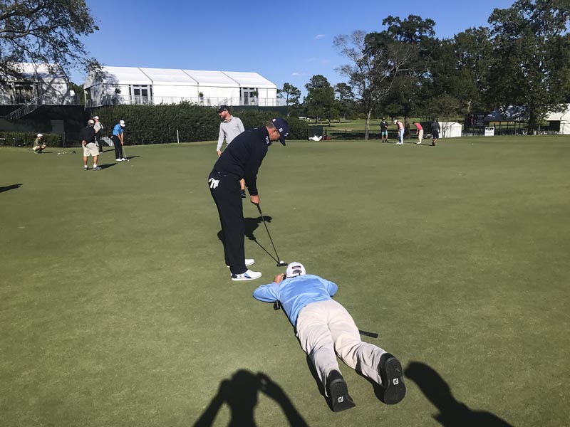 Getting the shot.